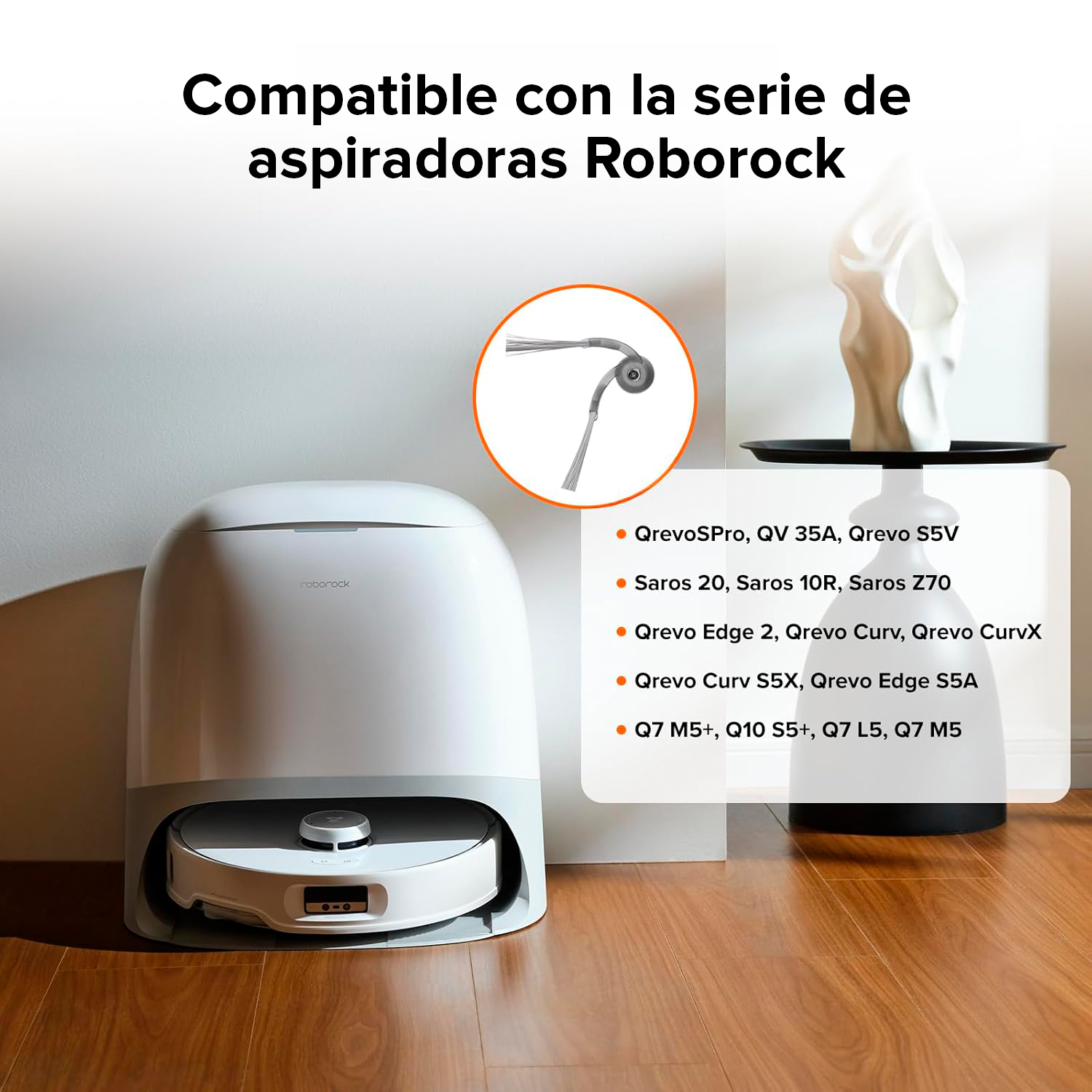 Roborock Repuesto de cepillos laterales sin enredos