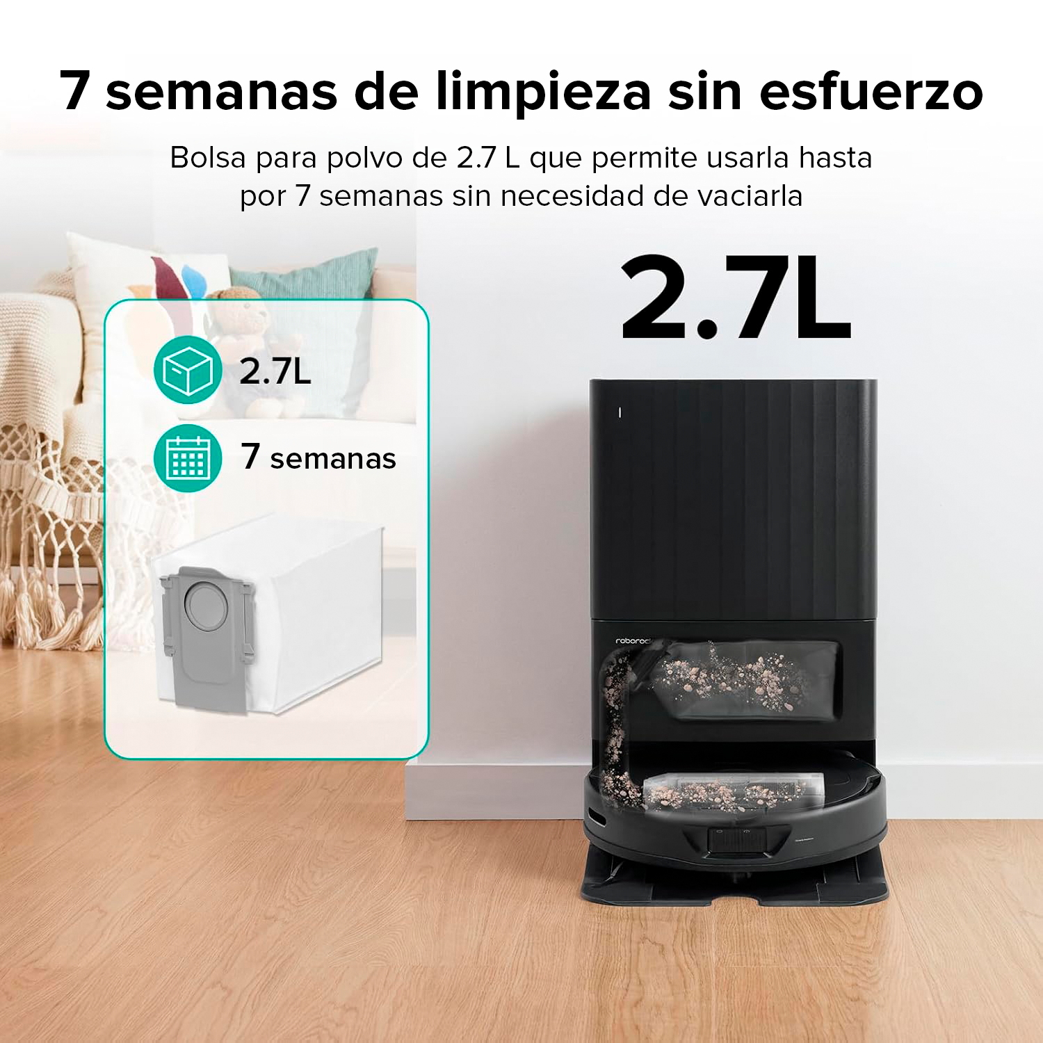 Roborock 3 Bolsas de Polvo Desechables