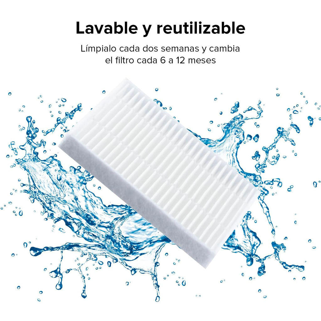 Roborock 2 Filtros Lavables 
Para Q7 L5, Q7 L5+