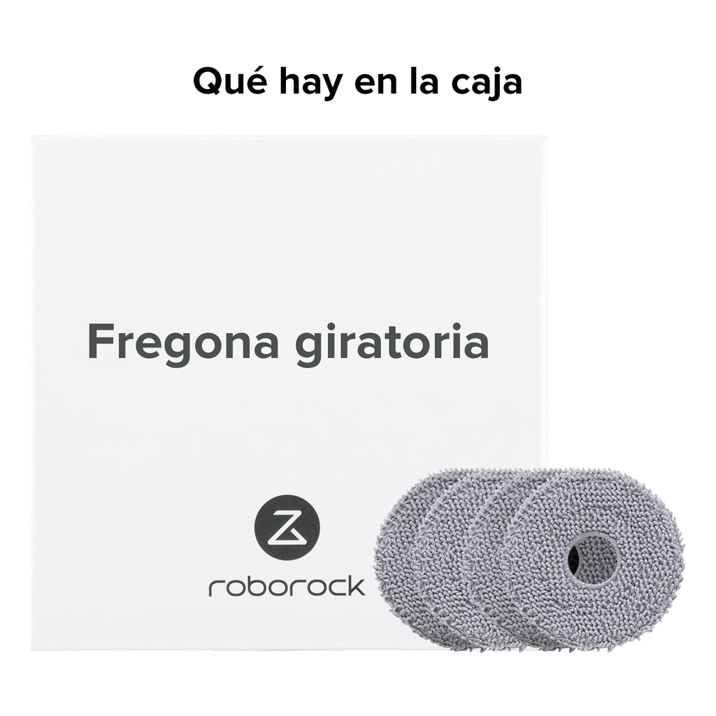 Roborock 4 Mopas de Microfibra de Repuesto 
 Para QR598, QR798