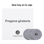 Roborock 4 Mopas de Microfibra de Repuesto 
 Para QR598, QR798